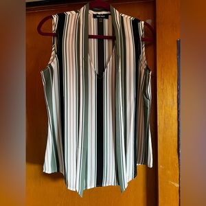 Nine West Stripe Blouse